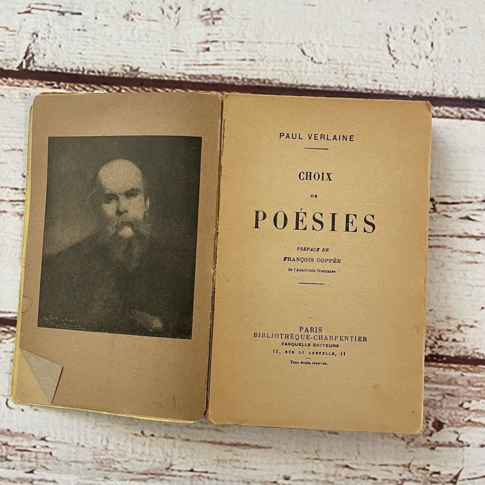 Vintage Paul Verlaine Poetries Selected Pieces French Literature‎ Book 1926 - Picture 5 of 5